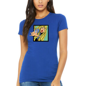 6004_True-Royal_1_No Women’s 6004 True Royal No! T-shirt
