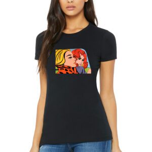 6004_Black_Fake Women’s 6004 Black Fake T-shirt
