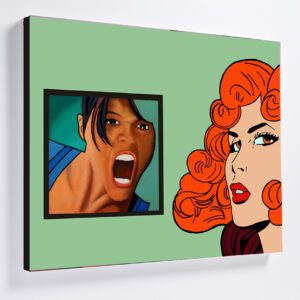 Ooooof canvas Interactions "Oooof" Canvas Print 76x61cm