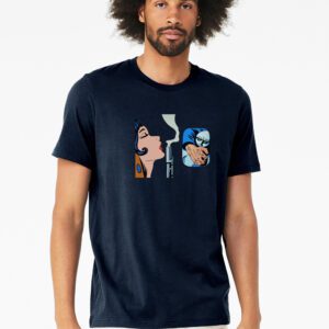 3001_ Navy_Smoking gun Men’s 3001 Navy Smoking gun T-shirt
