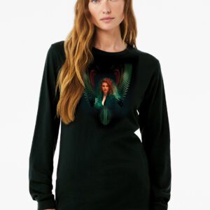 3501_Black_F_Bird 9 Unisex 3501 Black Bird 9 T-shirt