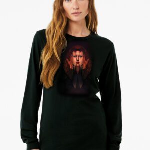 3501_Black_F_Duality 1 Unisex 3501 Black Duality 1 T-shirt