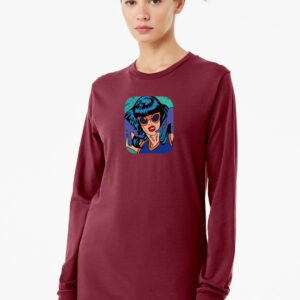 3501_Cardinal Red_F_Nightshade Unisex 3501 Cardinal Red Nightshade T-shirt
