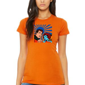 6004_orange_No_dont Women’s 6004 Orange No don't T-shirt