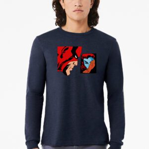 3501_Navy_Longsleeve_Maybe Unisex 3501 Navy Maybe T-shirt