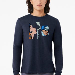 3501_Navy_Longsleeve_Smoking gun Unisex 3501 Navy Smoking gun T-shirt