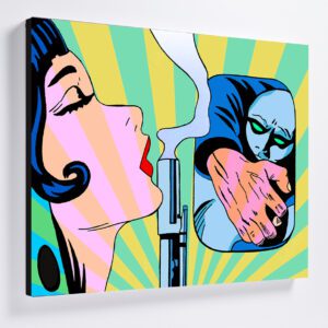 Smoking Gun canvas Interactions "Smoking Gun" Canvas Print 76x61cm