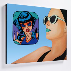 Why can’t I get through? canvas Interactions "Why can't I get through?" Canvas Print 76x61cm