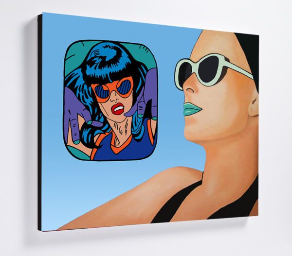 Interactions "Why can't I get through?" Canvas Print 76x61cm