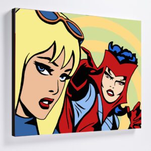 The finger points Interactions "The finger points" Canvas Print 76x61cm