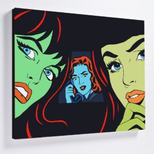 Interactions "Hmmmm" Canvas Print 76x61cm