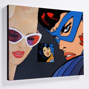 Interactions "Why can't you see me?" Canvas Print 76x61cm